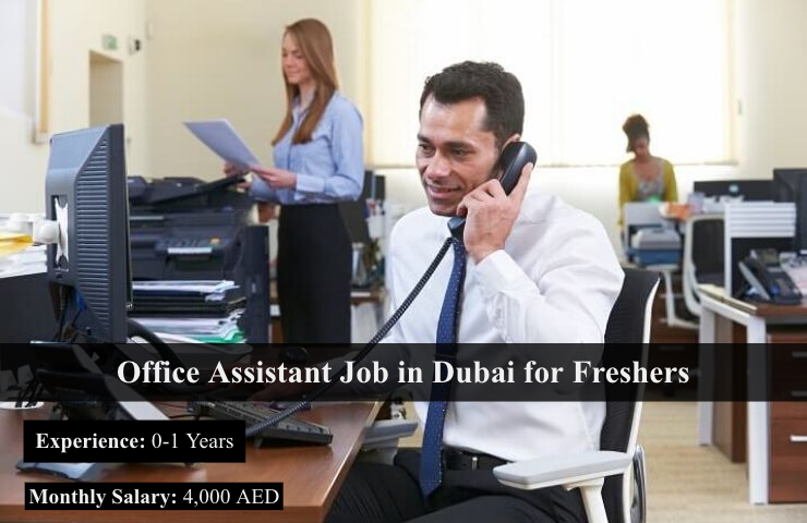 Office Assistant Job in Dubai for Freshers